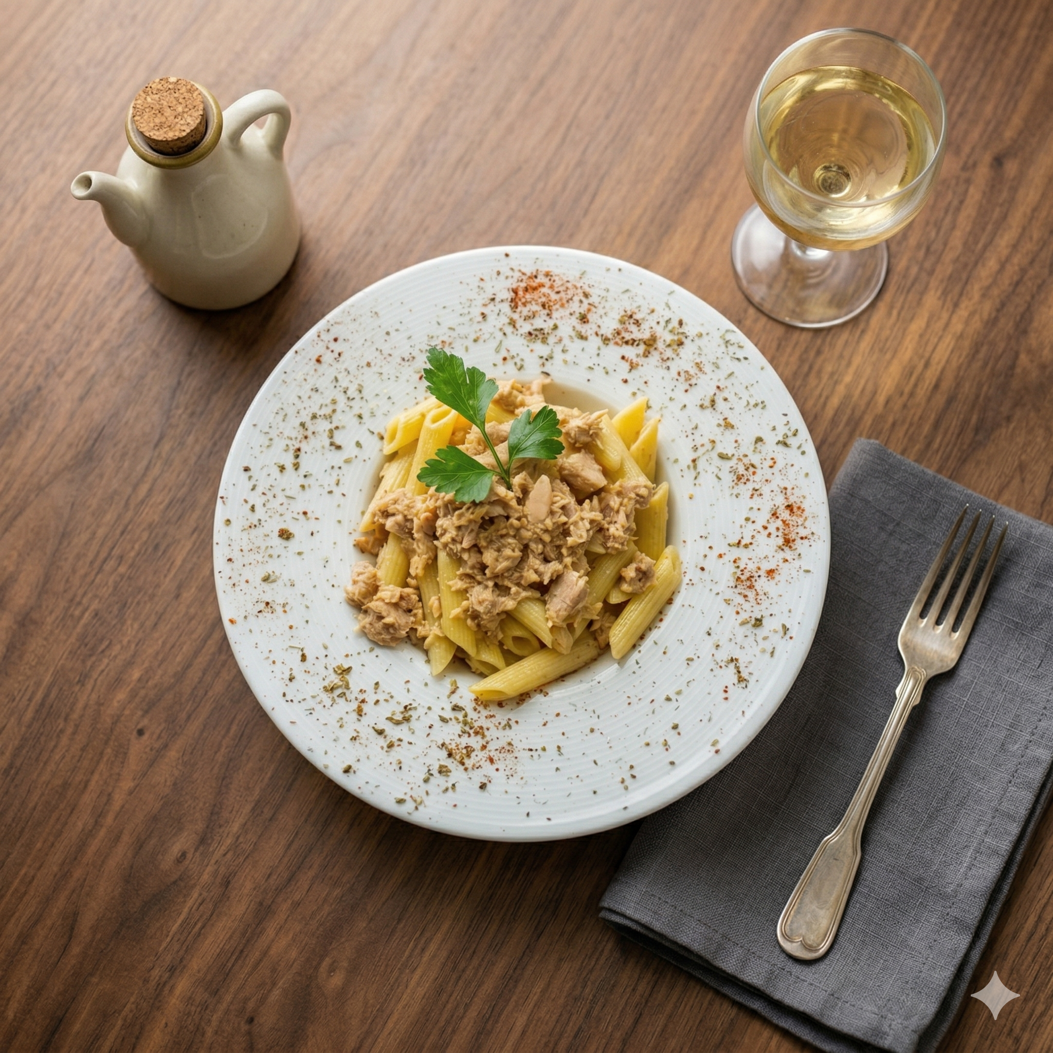 Ton Balıklı Penne Makarna